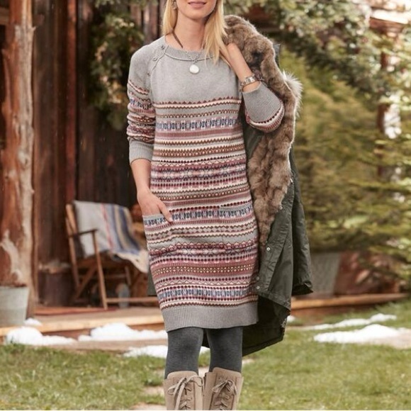 Sundance Elise Lighthouse Wool Blend Sweater Dress Size XS Fitted - Picture 1 of 7